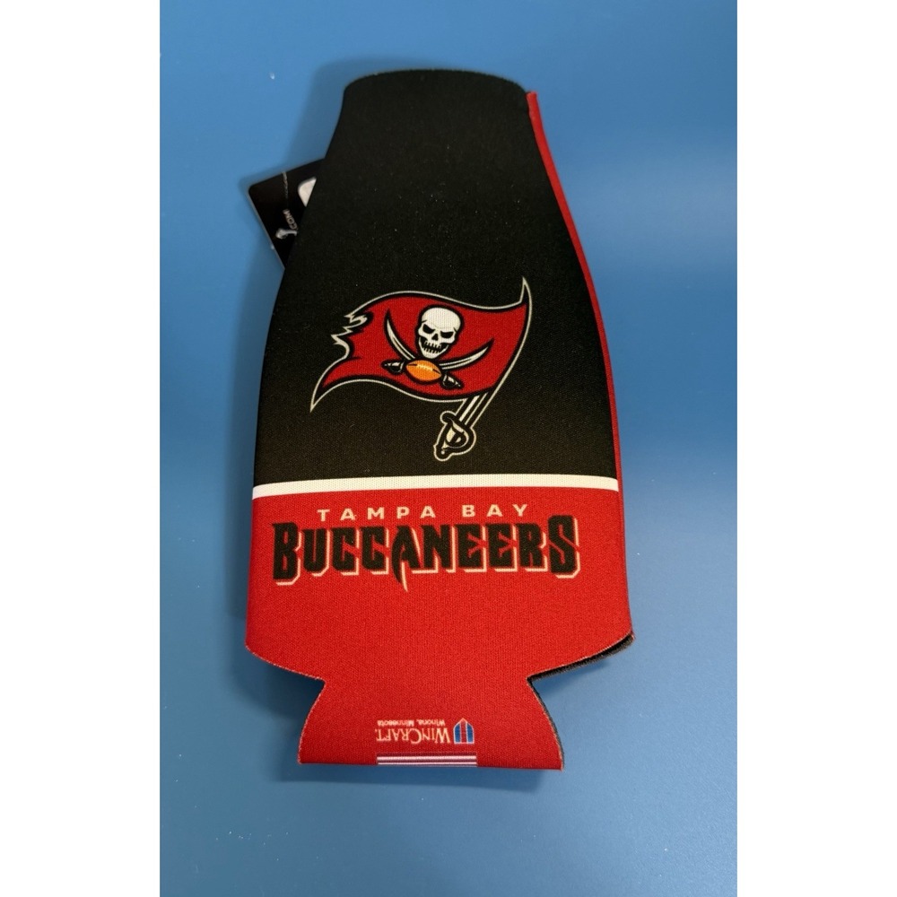 Tampa Bay Buccaneers NFL Bottle Cooler Two-Sided Zip Up Design